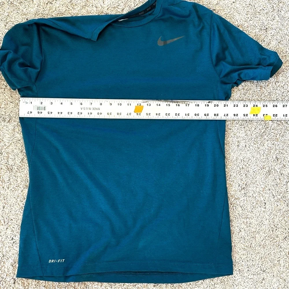 Nike Men's Teal Blue/Green Dri-FIT Athletic Short Sleeve Active Tee Sz L